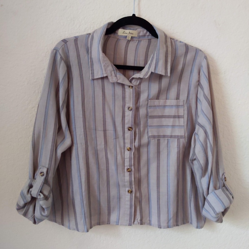 Cropped button up